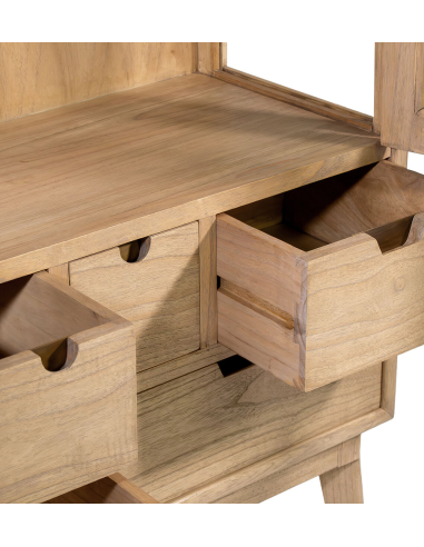 Vitrina Scandi 6 cajones 2 puertas