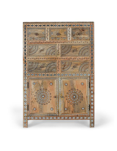 Cómoda Oriental pintada a mano