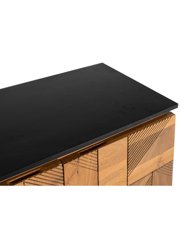 Aparador Nerón 4 puertas textura líneas