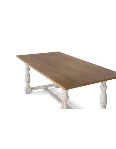 Mesa de comedor patas blancas decape