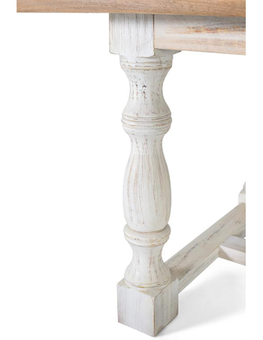 Mesa de comedor patas blancas decape