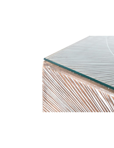 Mesa de centro cuadrada líneas y...