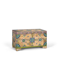 Baúl flores pintadas a mano