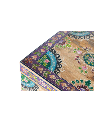 Baúl flores pintadas a mano