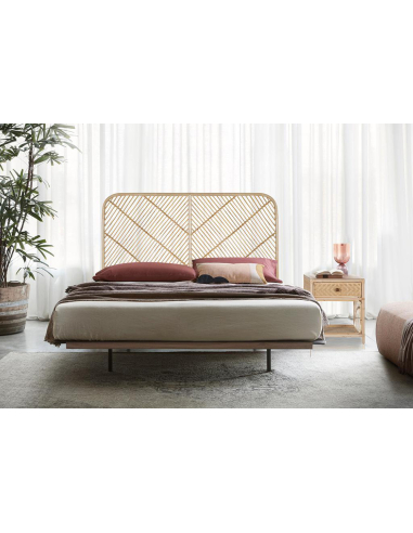 Cabecero de 165cm en ratán natural... Cabecero de 165cm en ratán natural...