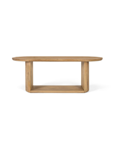 Mesa de comedor ovalada calado inferior