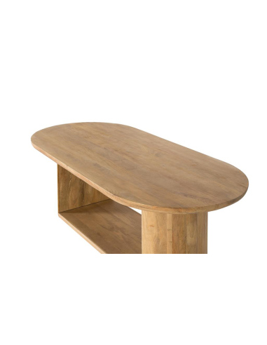 Mesa de comedor ovalada calado inferior
