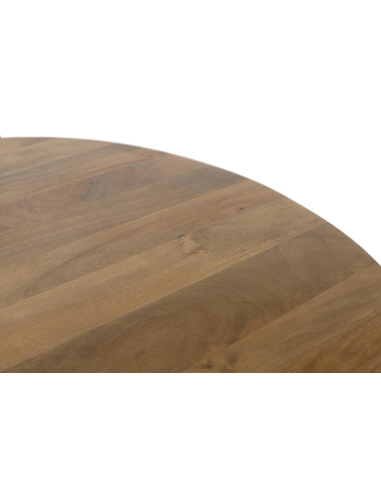 Mesa de comedor redonda abertura central