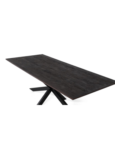 Mesa de comedor madera oscura patas...