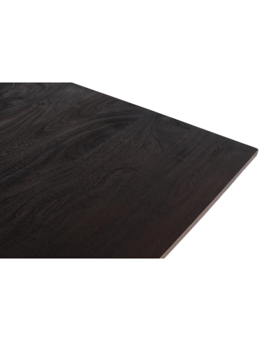 Mesa de comedor madera oscura patas...