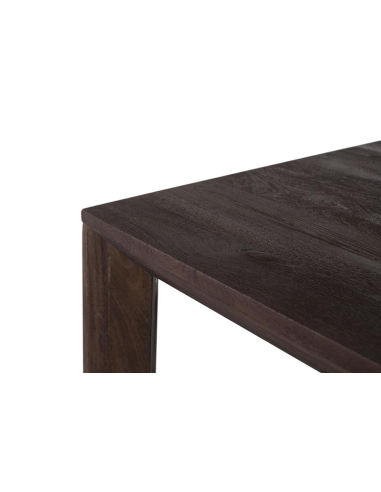 Mesa de comedor rectangular oscura