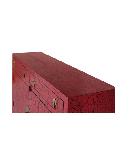 Aparador Yucon Craquelado rojo Aparador Yucon Craquelado rojo