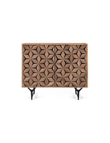 Aparador Akihito madera y negro Aparador Akihito madera y negro