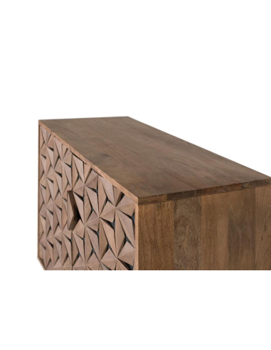 Aparador Akihito madera y negro Aparador Akihito madera y negro