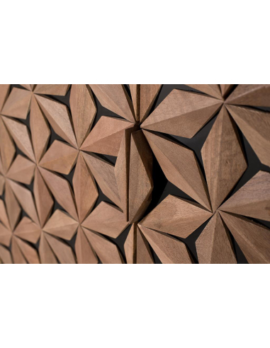 Aparador Akihito madera y negro Aparador Akihito madera y negro