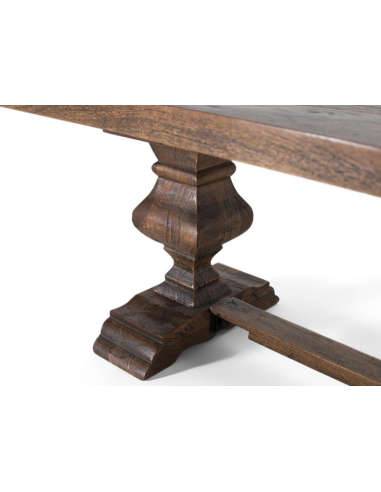 Banco madera mango rectangular clásico