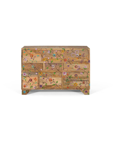Cómoda flores 10 cajones