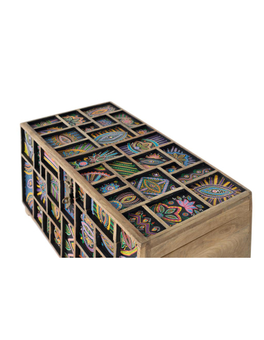 Baúl detalles pintados a mano