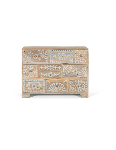 Cómoda 10 cajones pintados