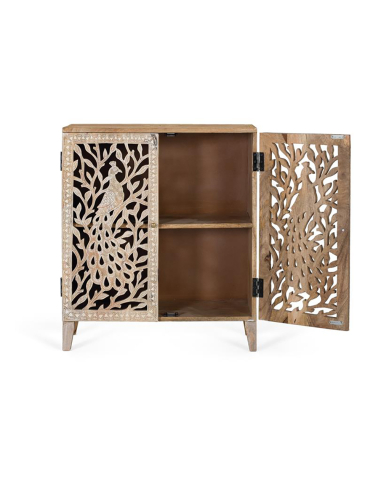 Mueble auxiliar recibidor pavo real