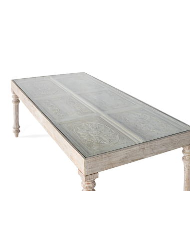 Mesa de comedor blanco decape