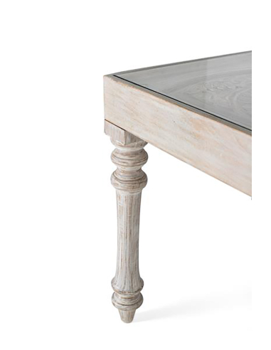 Mesa de comedor blanco decape