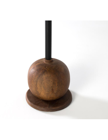 Mesa auxiliar redonda pelota madera