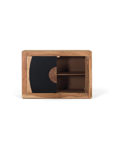 Aparador madera acacia círculo 2 puerta
