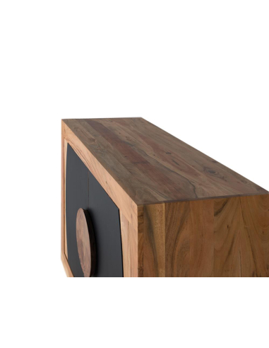 Aparador madera acacia círculo 2 puerta