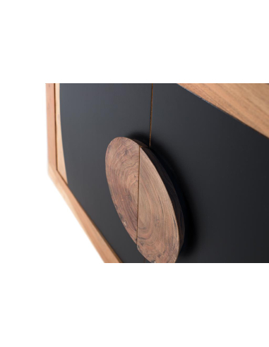 Aparador madera acacia círculo 2 puerta