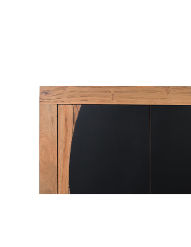 Aparador madera acacia círculo 4 puertas