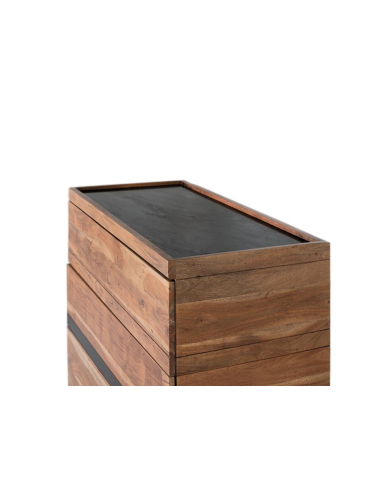 Cómoda 3 cajones patas metal