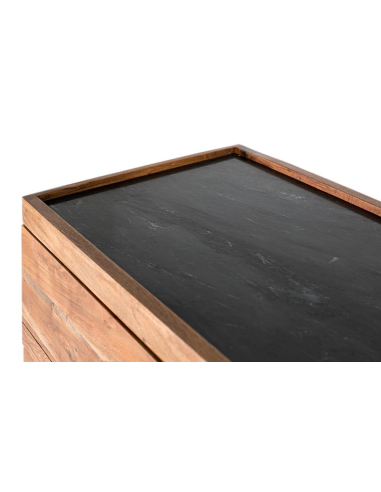 Cómoda 3 cajones patas metal