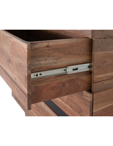 Cómoda 3 cajones patas metal