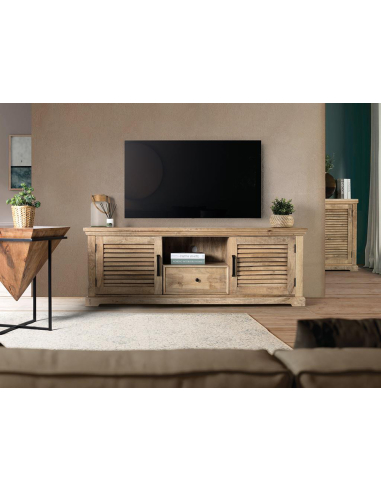 Mueble de tv Jimmu rustico 2 puertas