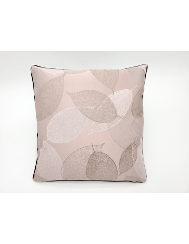 Set 2 cojines estampado hojas rosa...