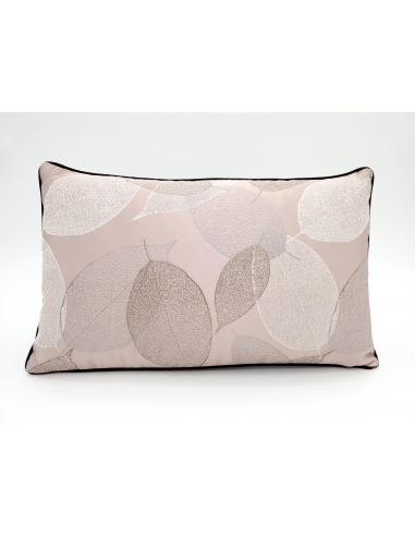 Set 2 cojines estampado hojas rosa...