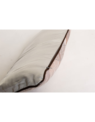 Set 2 cojines estampado hojas rosa...