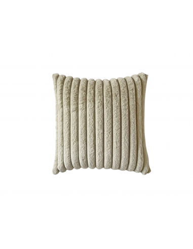 Set 2 cojines pelo líneas gruesas verde