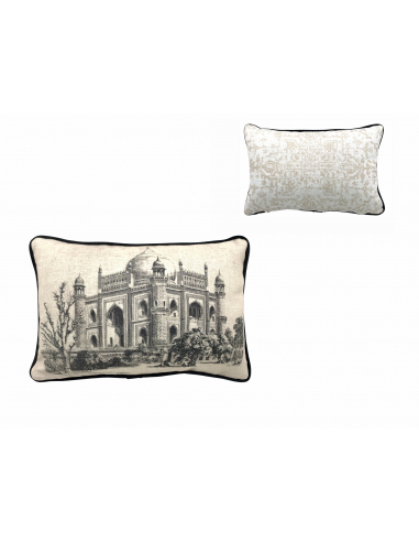 Set 2 cojines Jacard Taj Mahal y...