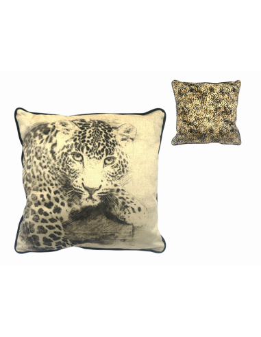Set 2 cojines terciopelo guepardo...