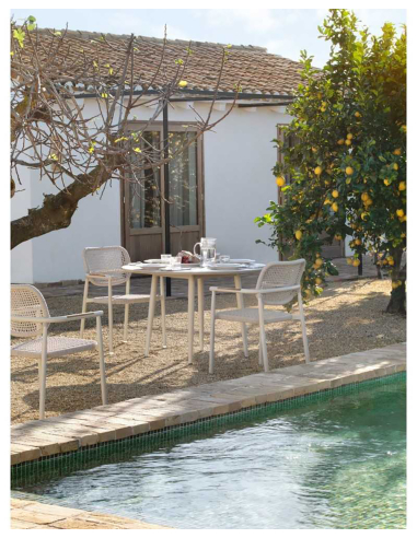 Set 4 sillones Amura aluminio...