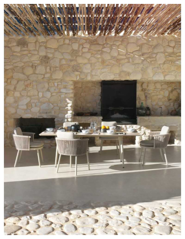 Set 4 sillones Amura de aluminio...