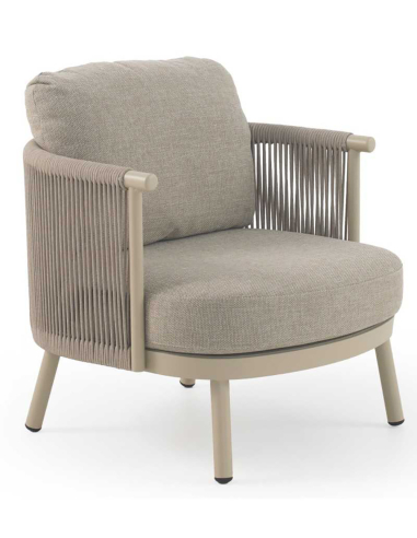 Sillón Amura de aluminio trenzado con...