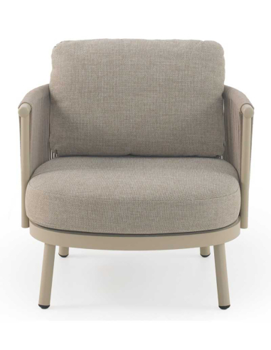 Sillón Amura de aluminio trenzado con...