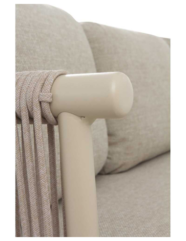 Sillón Amura de aluminio trenzado con...