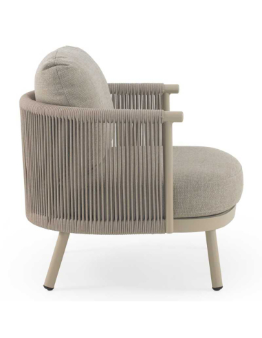 Sillón Amura de aluminio trenzado con...