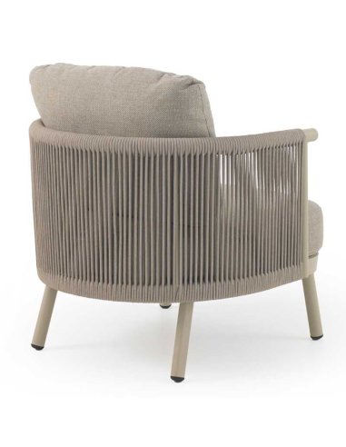 Sillón Amura de aluminio trenzado con...