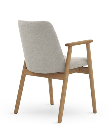 Set 4 sillones con brazo Sirena roble...