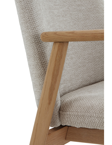 Set 4 sillones con brazo Sirena roble...